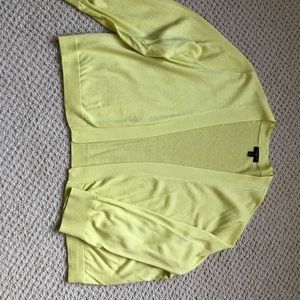 Talbots Chartreuse Knit Shrug Size 2X